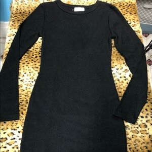 Universal Thread Black Long Sleeve Dress